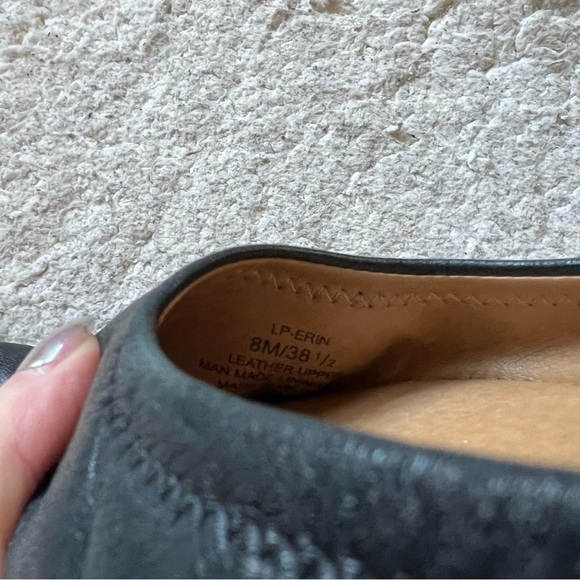 Lucky Brand Solid Black Leather Erin BALLET FLAT SZ 8 - Picture 8 of 10